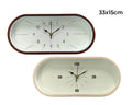 Bulk 12 Plastic Oval Wall Clock 2 Asst
