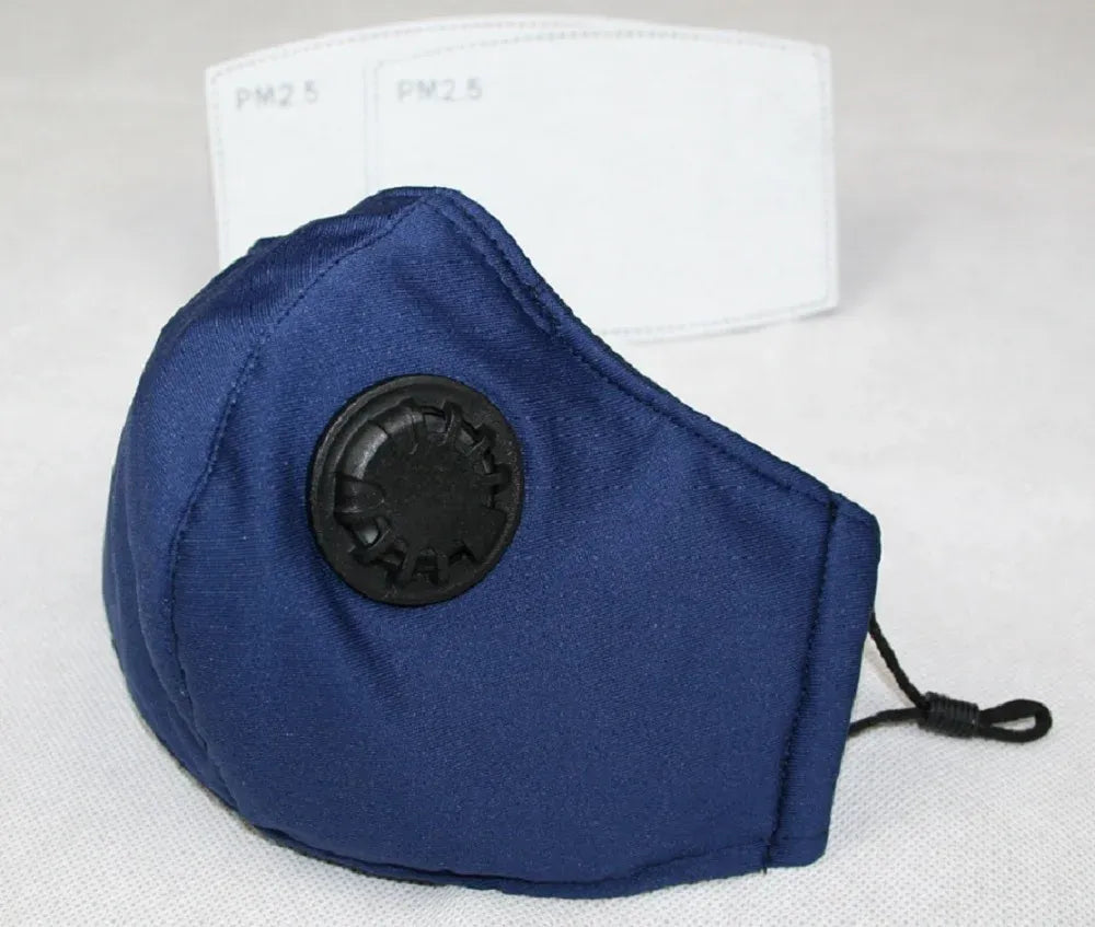 Adult Face Mask w/ 2 Filters Blue - Made in Vietnam – supplier product photo 1 of 4