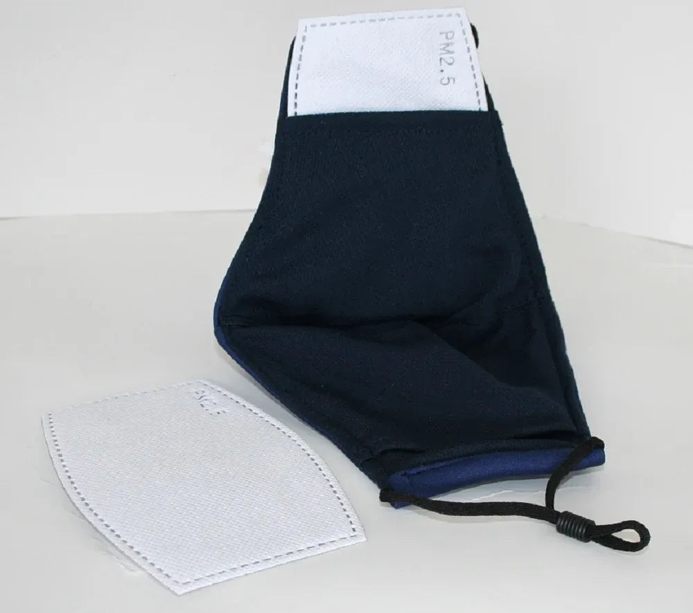 Adult Face Mask w/ 2 Filters Blue - Made in Vietnam – supplier product photo 3 of 4