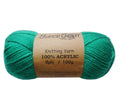 Bulk 12 Super Soft Knitting Yarn - Emerald Green