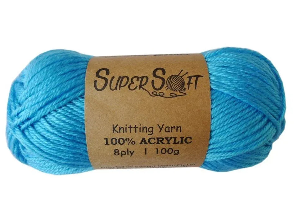 Bulk 12 Super Soft Knitting Yarn - Aqua