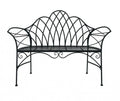 Garden Bench Black 134cm — product image 1