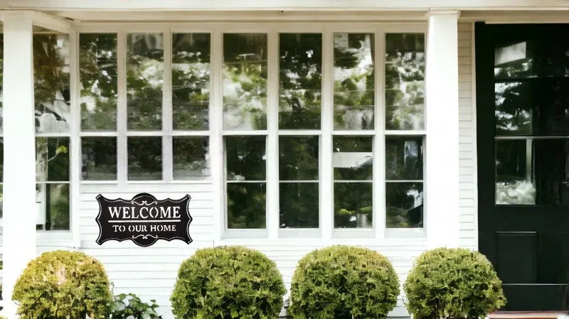 Welcome To Our Home Metal Sign 50cm — product image 3