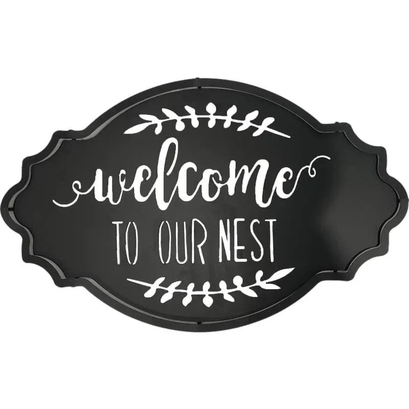 Welcome To Our Nest Metal Sign 50cm — product image 1