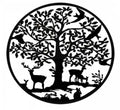 Grazing Deer Wall Art 60cm — product image 1
