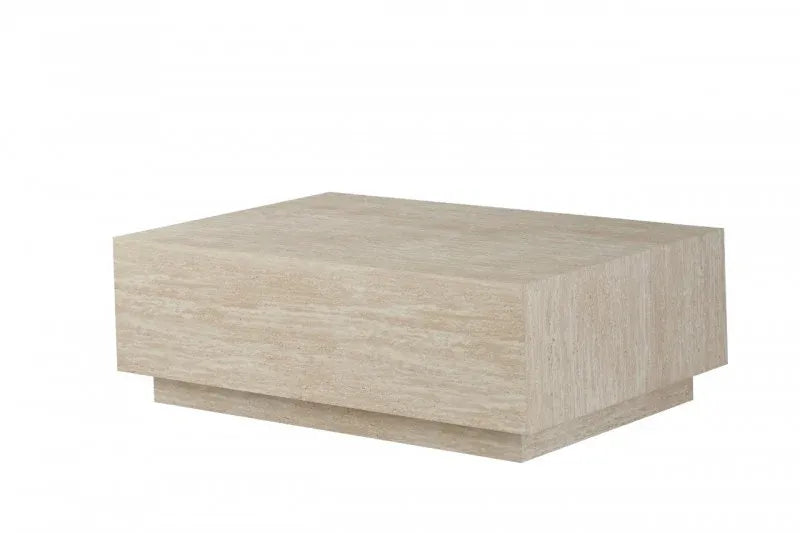 Sonia Coffee Table – Travertine Look, 120 × 80cm