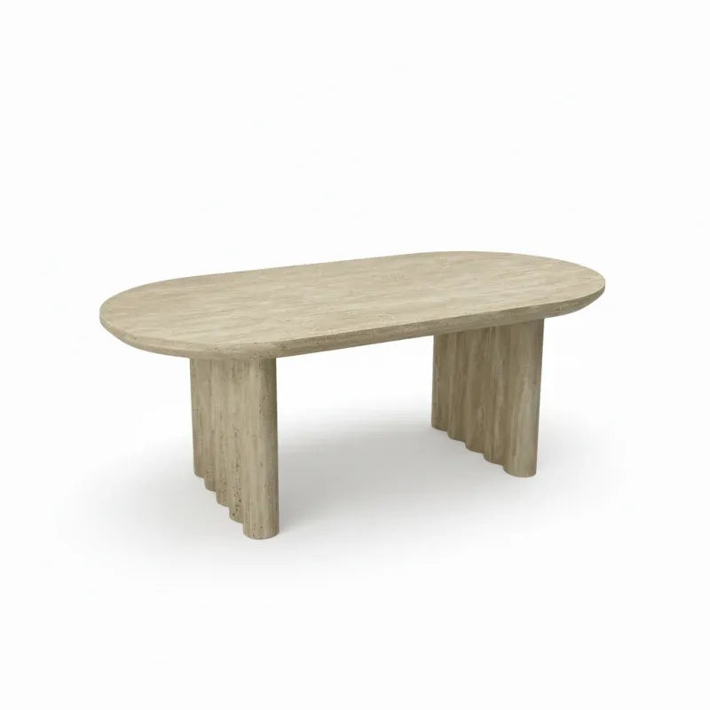 Signorina Coffee Table – Travertine Look, 120 × 60cm