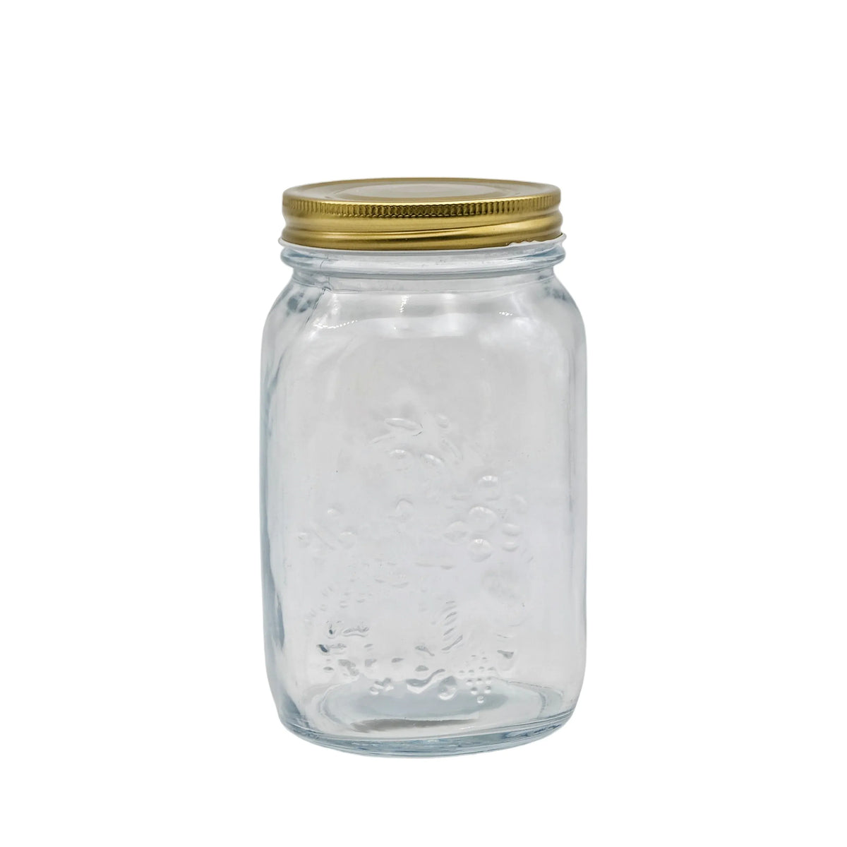 bulk 18 Glass Jar w/ Metal Lid 1000ml Canister 16cm — product photo 2