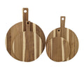 Bulk 6 Wooden Serving Board Round 51x37x1.5cm