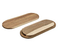 Bulk 8 Wooden Serving Board Oval 45x18x1.5cm