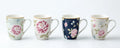 Bulk 24 Floral Mug New Bone China 340mls Asst Des