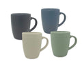 Bulk 24 Solid Colour Glaze Stoneware Mug 355ml 12oz 4 Asst