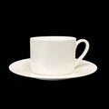 Bulk 24 White Bone China Cup & Saucer 240ml