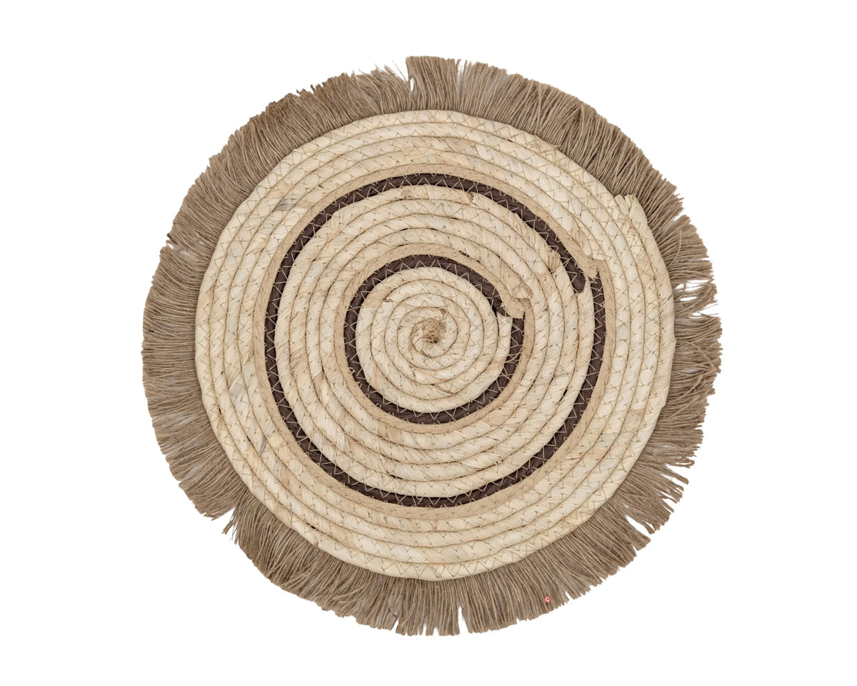 Bulk 12 Natural Woven Seagrass Placemat 30cm