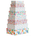 Bulk 3 Colourful Pattern Gift Box Set 10 37x27x11cm