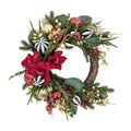 Xmas Amaryllis Glow Wreath Moon Shape 60cm