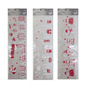 Bulk 24 Xmas Glass Decorations 14x50cm Asst