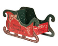 Bulk 12 Xmas Cardboard Sleigh 51x26x28cm