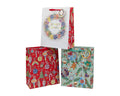 Bulk 48 Bauble & Bright Xmas Bag Foiled Xlrg 42x31x12cm 4 Asst