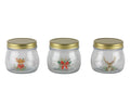 Bulk 24 The Xmas Icon Glass Jar 470ml 3 Asst