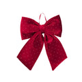 Bulk 24 Diamond & Velvet Red Bow 20x24cm