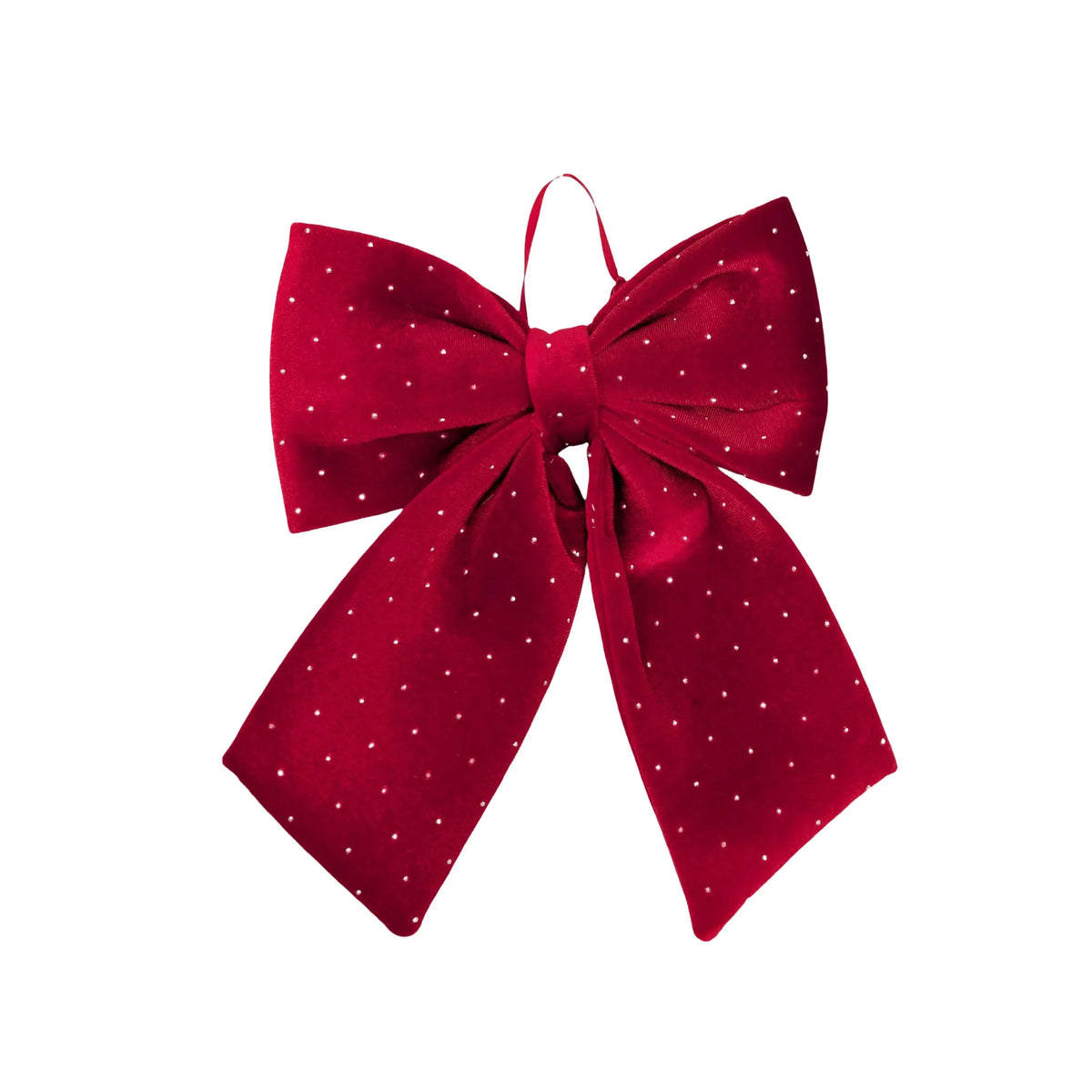 Bulk 24 Diamond & Velvet Red Bow 20x24cm