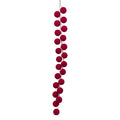 Bulk 12 Xmas Flocking Ball Garland 105cm
