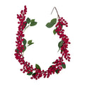 Xmas Flocking Berry Garland 130cm