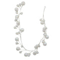 Bulk 4 Xmas White Bauble Garland 150cm