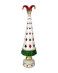 Bulk 4 Resin Jester Card Suit Tree Lrg 12x12x42.3cm