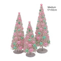 Bulk 4 Xmas Pink Iridescent Bauble Tree Med 17x50cm