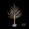 Bulk 4 Xmas Winter Berry Light Up Tree 60cm 60led
