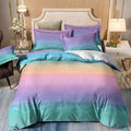 Pastello Soft Aqua Ombre Waves Quilt / Doona / Duvet Cover set