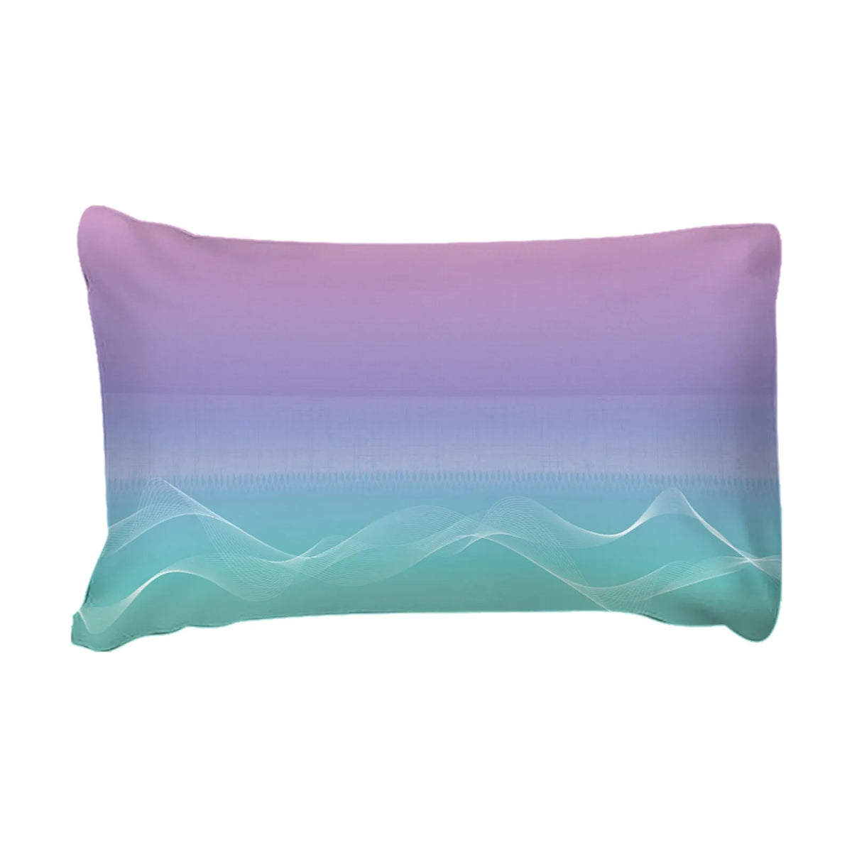 Pastello Soft Aqua Ombre Waves Quilt / Doona / Duvet Cover set