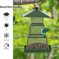 Square 3-Tier Hanging Metal Wild Bird Feeder – product image 1 of 4