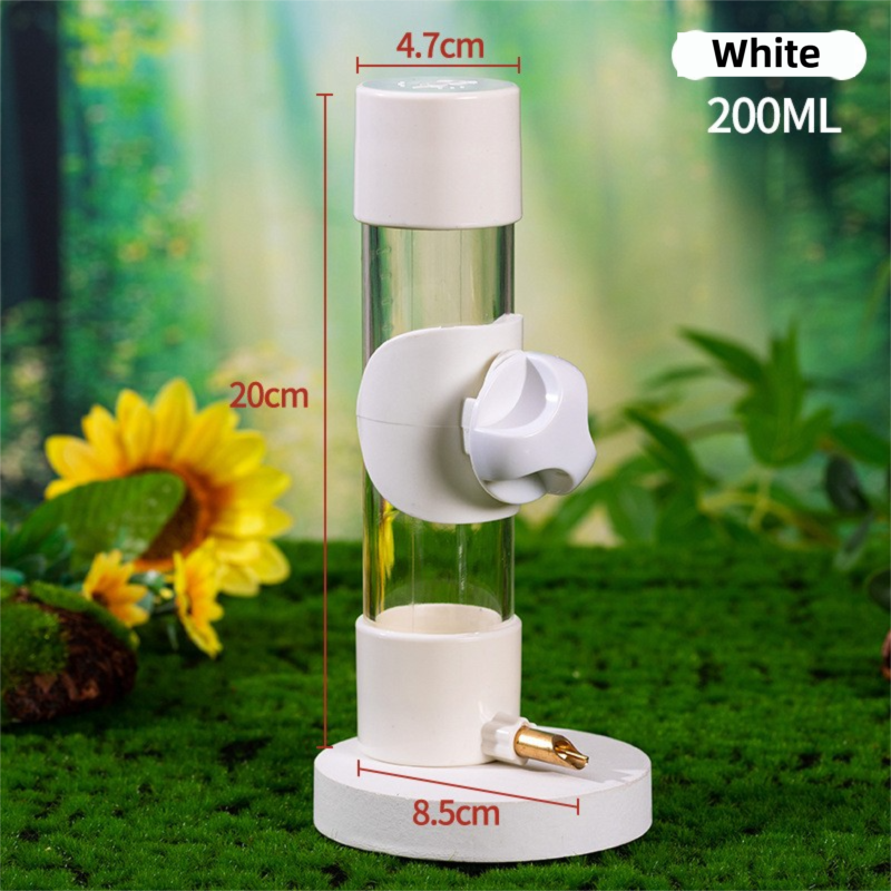 200 ml Bird Water Dispenser with Needle Valve - White / Flat Cap – product image 1 of 5