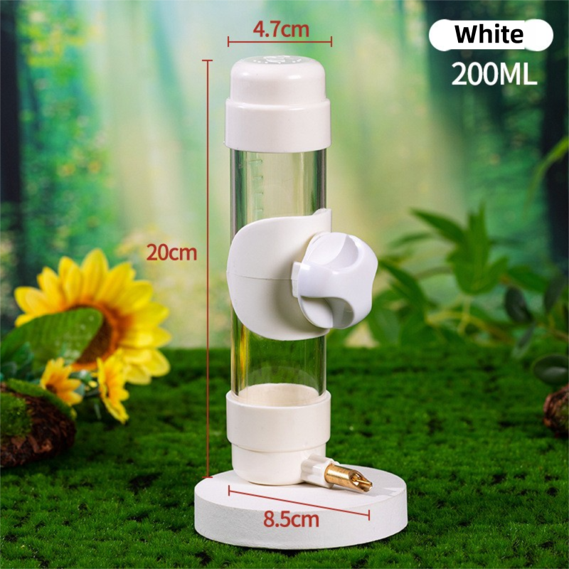 200 ml Bird Water Dispenser with Needle Valve - White / Threaded Cap – product image 1 of 5