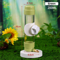 200 ml Bird Water Dispenser with Needle Valve - Green / Threaded Cap – product image 1 of 5