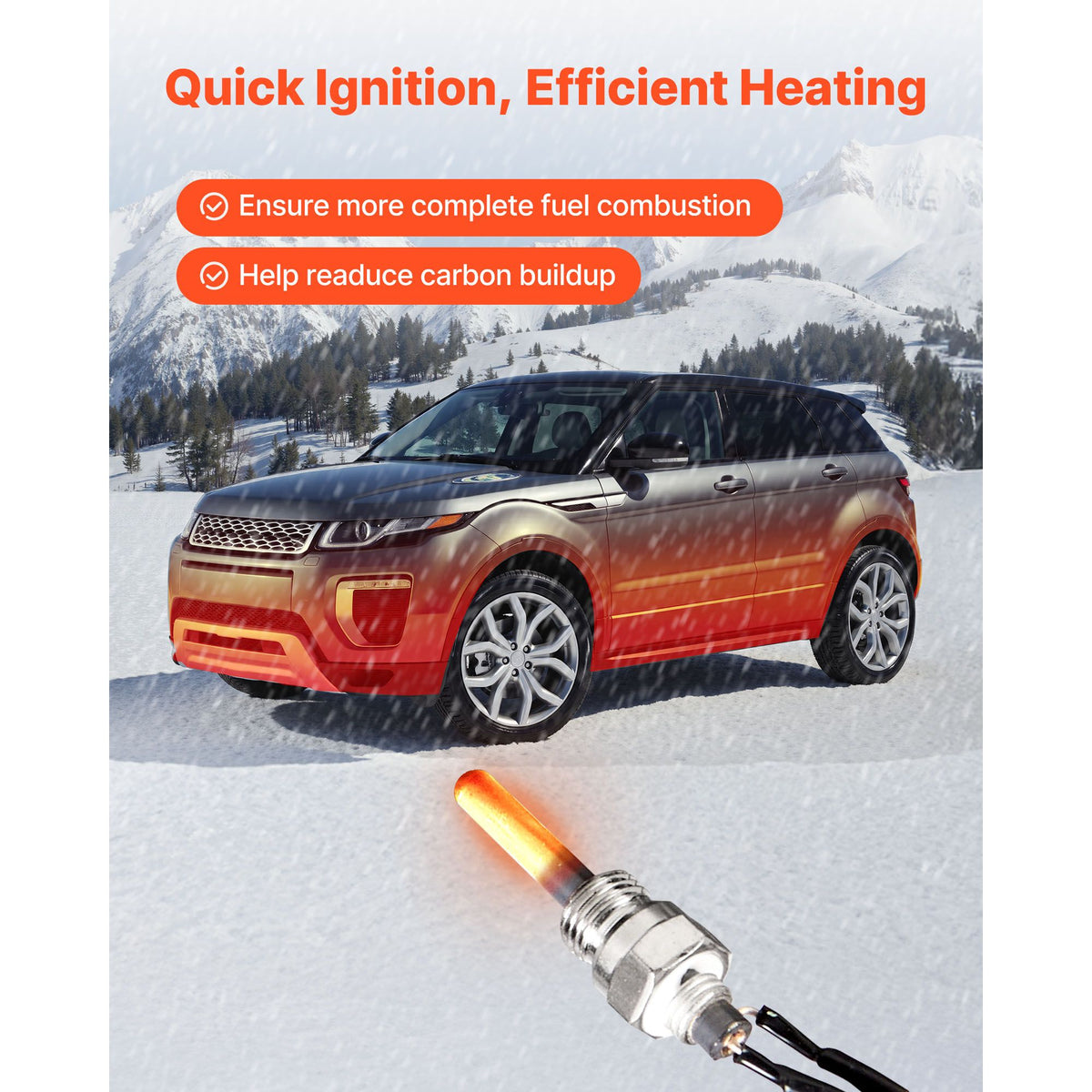 8V Glow Plug Repair Kit, Glow Plug Heater Repair Parking Heater Maintenance Kit with Atomization Mesh, Compatible with 2KW 5KW 8KW Diesel Air Heaters Models, Diesel Heaters Parts for Car Truck
