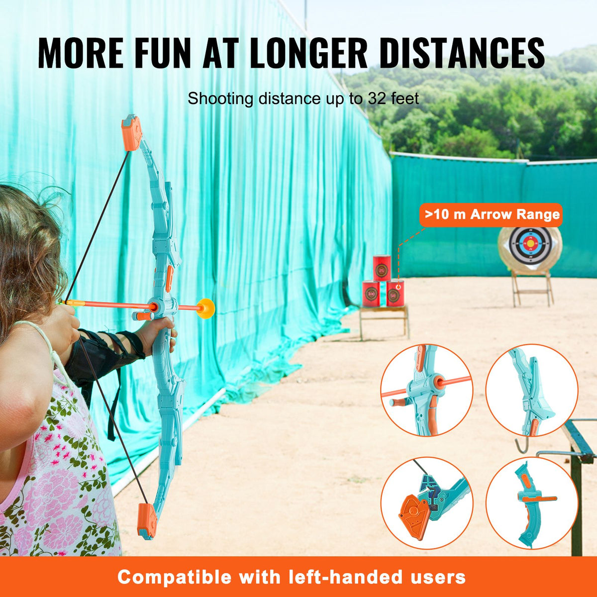 Kids Bow and Arrow Set LED Light Up Outdoor Archery Kit Children 10 Arrows — product image 3