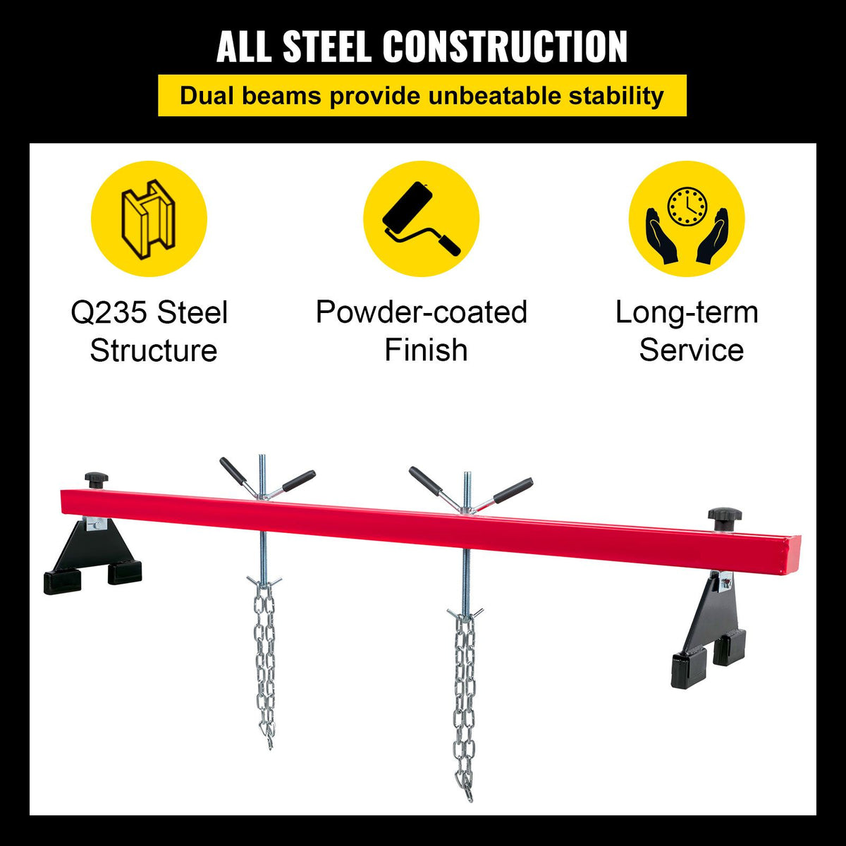 Engine Support Bar Engine Load Leveler 1100 Lbs Transmission w/ Dual Hook — product image 6