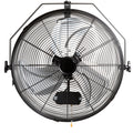 Industrial Wall Mount Fan Waterproof Metal Fan 17.6'' 3 Speed Airflow