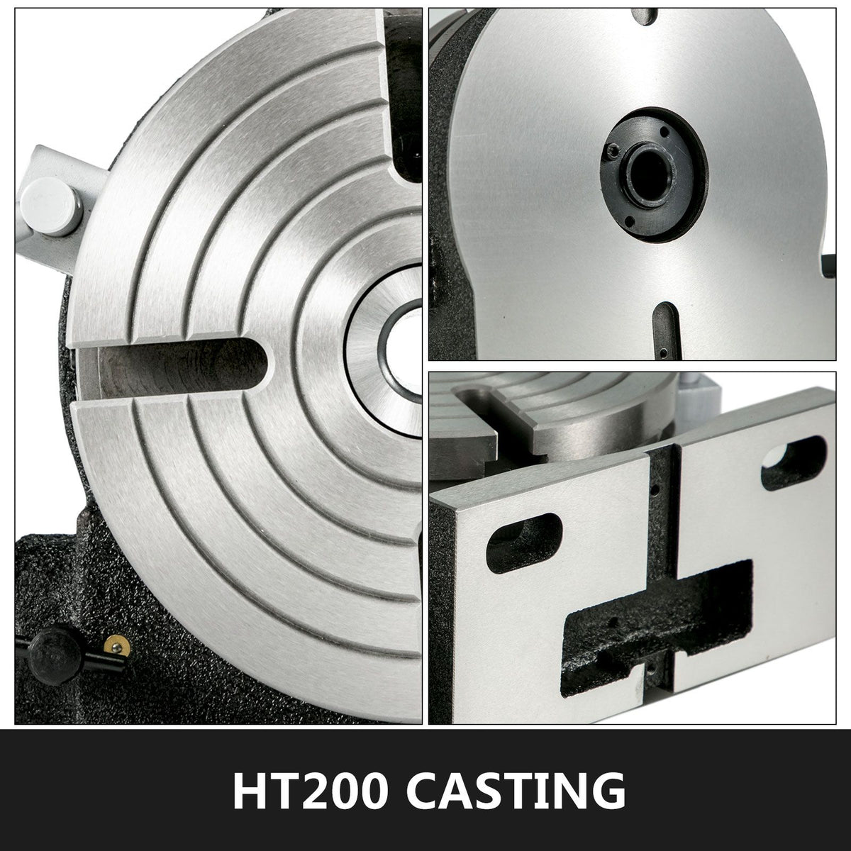 Rotary Table 8Inch Horizontal Vertical HV8 Precision 3MT Milling Drilling Machine Vernier Reading Milling Drilling Boring — product image 3