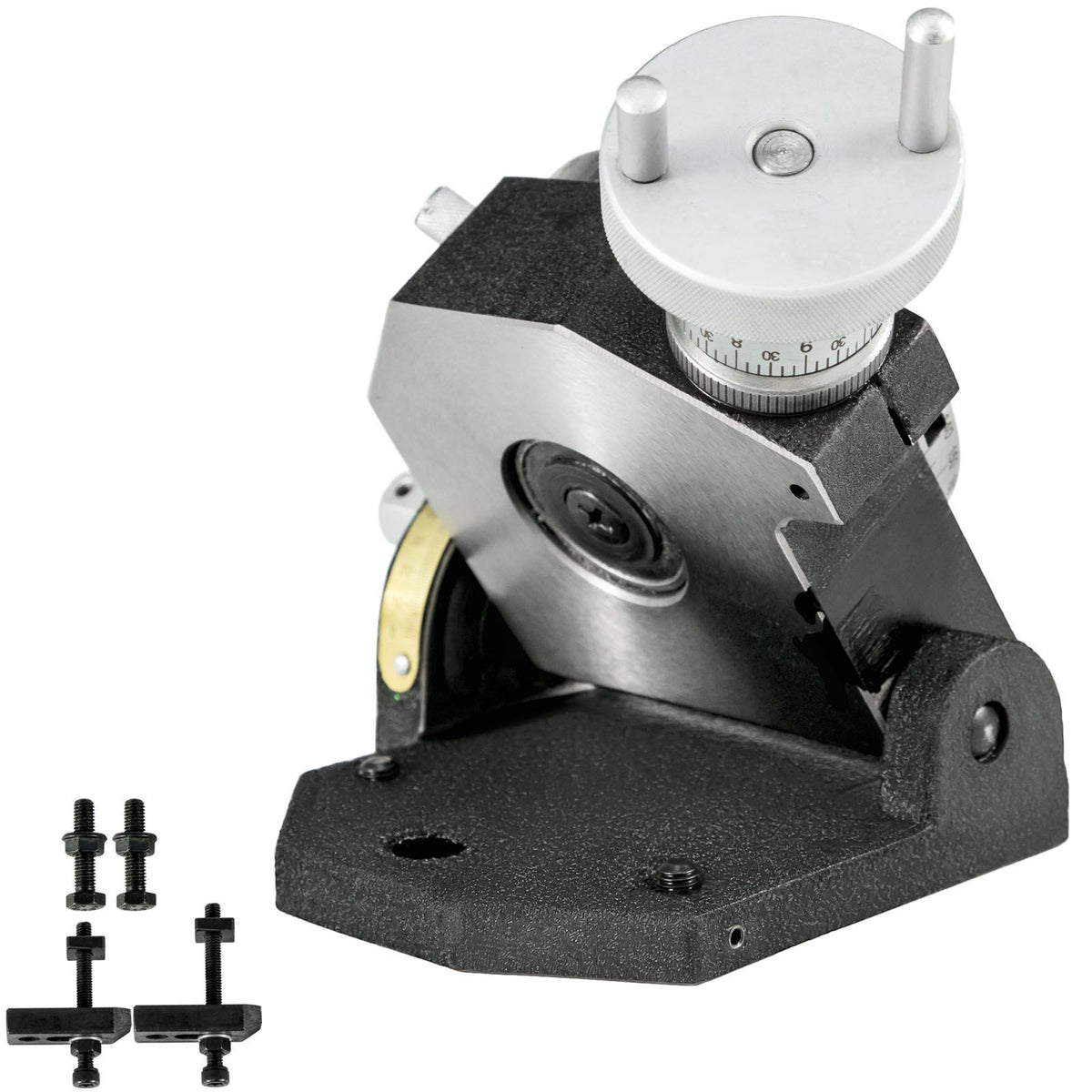 Rotary Table 4 INCH/100 MM Horizontal Vertical Rotary Table 4-Slot Rotary Table for Milling Machine MT-2 Rotary Table for Milling 360 Degrees Precision Rot
