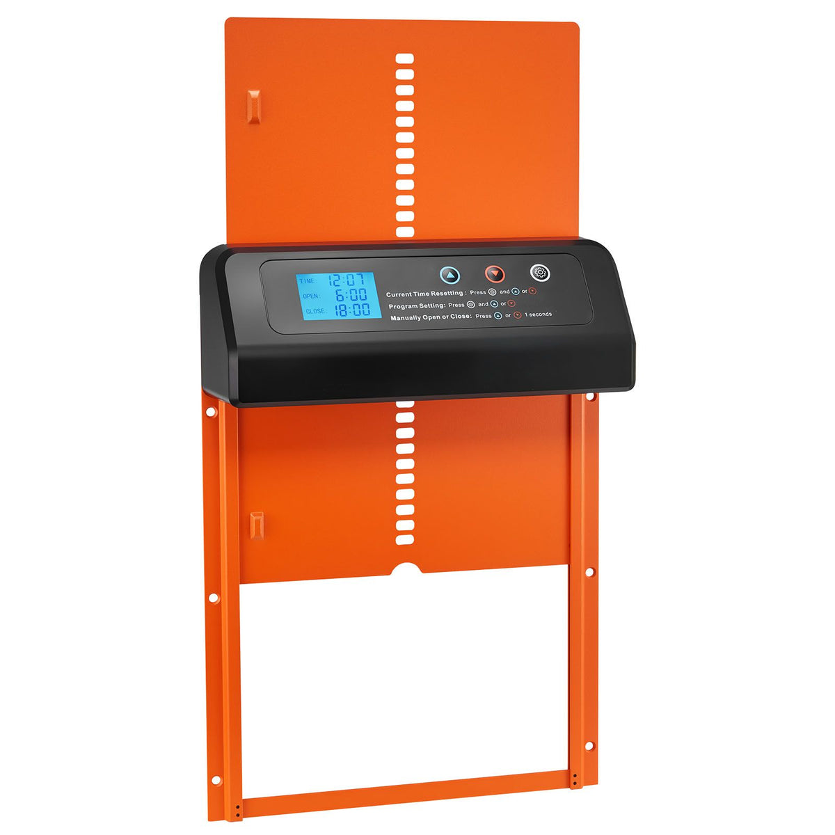 Battery-Powered Automatic Chicken Coop Door with Timer - Orange