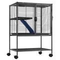 2-Tier Rolling Ferret & Small Animal Cage - 34 in