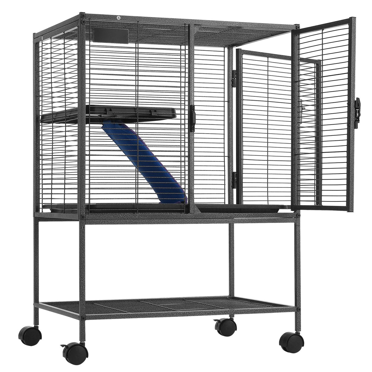 2-Tier Rolling Ferret & Small Animal Cage - 34 in