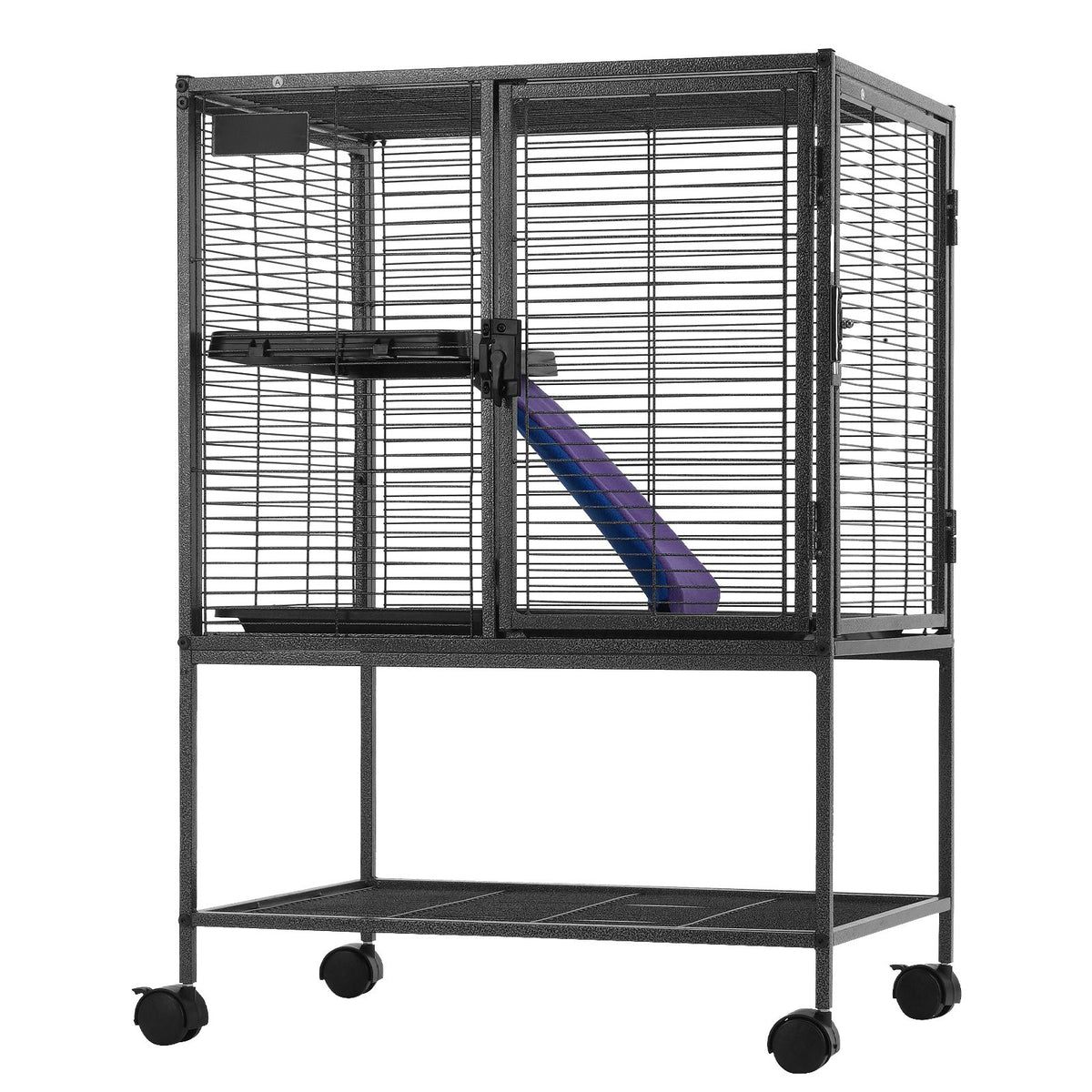 2-Tier Rolling Ferret & Small Animal Cage - 34 in