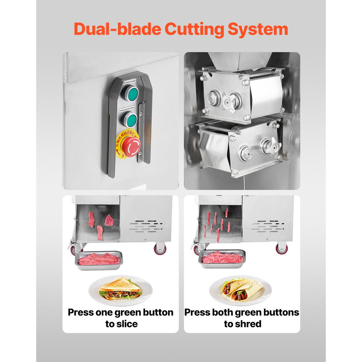 1100 W Commercial Electric Meat Cutting Machine