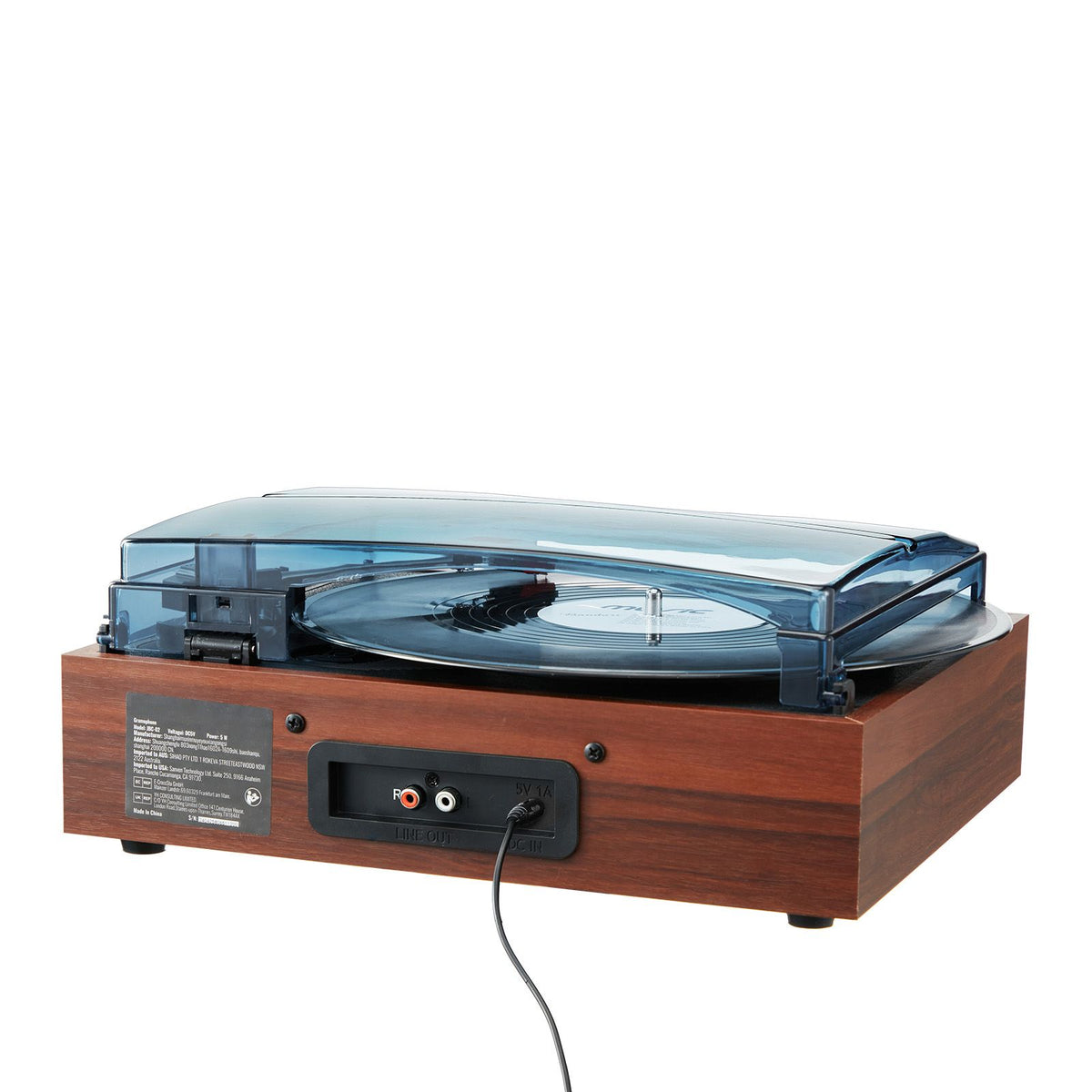 Bluetooth Vinyl Record Player 3-Speed Belt Driven Turntable 5W Speakers — product image 10